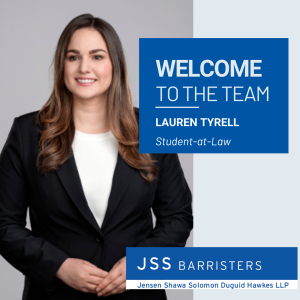 JSS Barristers is pleased to welcome Lauren Tyrell