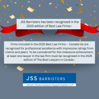 JSS Barristers Ranked by Best Law Firms™ - Canada in 2025