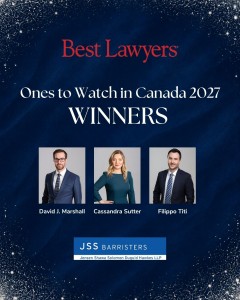 Three of our lawyers recognized in the 2027 edition of Best Lawyers: Ones to Watch in Canada™