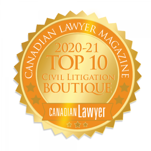 Canadian Lawyer Magazine: Top 10 Civil Litigation Boutiques in Canada