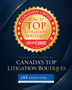 JSS Barristers Is Recognized as One of Canada’s Top Litigation Boutiques for 2026–27