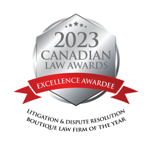 Canadian Law Awards, Lexpert: JSS Barristers awarded Excellence Awardee: Litigation & Dispute Resolution Boutique Firm of the Year 2023