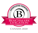 Benchmark Litigation : Bryan C. Duguid QC, FCIArb shortlisted for 2020 Alberta Litigator of the Year 